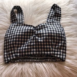 Checkered Crop Top